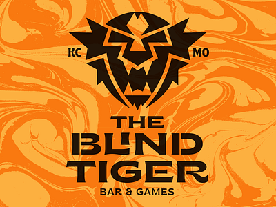 The Blind Tiger badge bar blind tiger brand branding eye icon icons illustration kansas city logo mark tiger