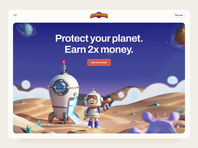 AstroClash: Play-to-Earn NFT Marketplace Kit after-effects animation astro design illustration motion motion-design motiongraphics space ui ui8 ux