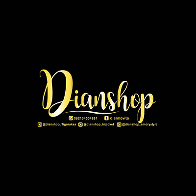 Dianshop branding design illustration logo logo design logo olshop logos logotype olshop vector