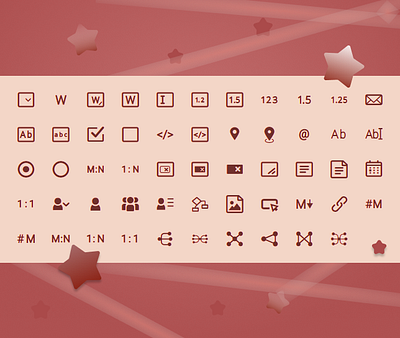 Icon Tabbli Font design flat iconfont iconset relationship vector web