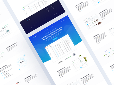 Upscribe — Site Design blue ecommerce iphone landing marketing mockup page site subscription ui ux web website