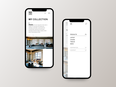 NOVU - Modern Furniture Brand adobe xd aesthetic app design digital marketing interaction interfacedesign ui uidesign uidesigner uiux uiuxdesign uiuxdesigner ux webdesign