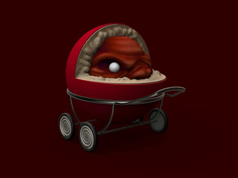 Pram monster pram quick sketch