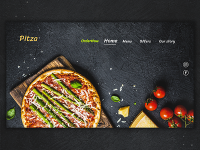 Day 003 - dailyUi 100 challenge day 3 dayliui design icon illustration pizza ui ux web website