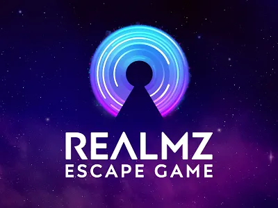 Realmz Escape Game Logo brand brand identity branding escape game illustration logo vector visual identity