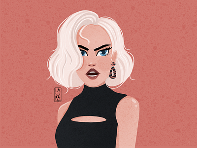 Ava digitalart dribbble dribbbleshot girl girlportrait illustration woman