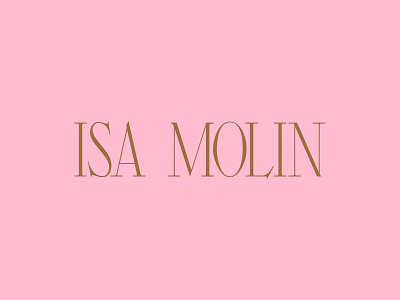 Isa Molin Logo branding identity logo logotype typography