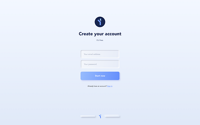 Neumorphism - Signup Page - Minimalist 2020 2020 trend concept design minimalist neumorphism signup signup page