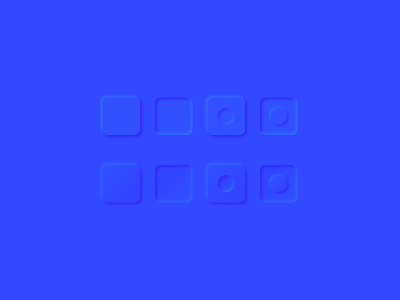 Blue neumorphism exploration bevel blue exploration gradient inset neumorphism shadows