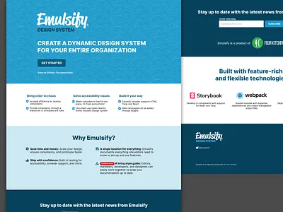 Emulsify Design System for use with Drupal, WordPress, and React drupal react wordpress