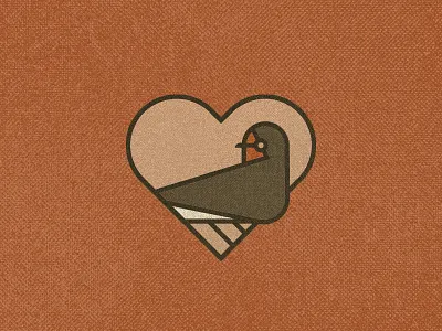 Swallow animal badge bird birds geometric heart icon illustration logo love mark nature sign spring swallow vintage