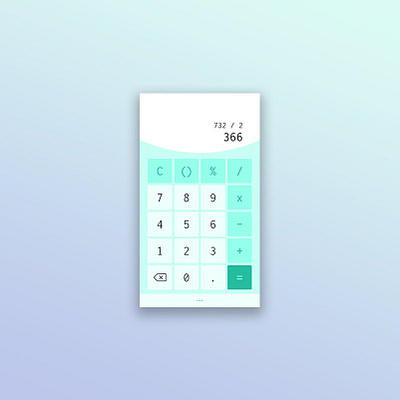 Calculator app calculator dailyui dailyui 004 ui uiux