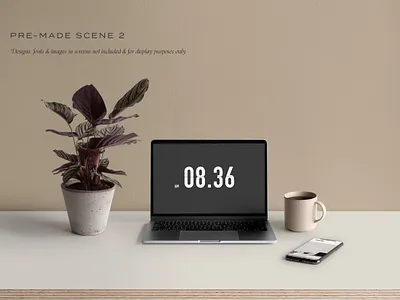 Desktop & Multi Device Scene Creator design desktop desktop app desktop design device device mockup device mockups elegant minimal mock up mockup mockups modern multi device multi devices professional psd scene scene creator template
