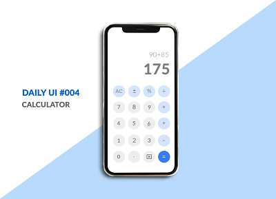 Daily UI #004 Calculator dailyui dailyuichallange design designer designinspiration minimal mobile mockup ui uiux ux webdesign