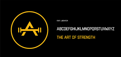 The Art of Strength Logo branding design icon logo