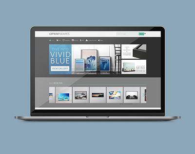 Printscapes.com Web Design design ecommerce design ui ux website website design
