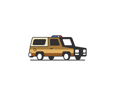 Legends Never Die brown car design hopper icon illustration illustrator logo police sticker stickers stranger stranger things texture truck