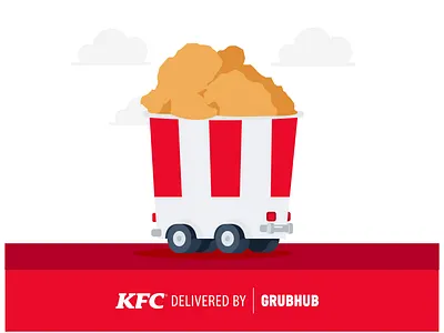 KFC's Bucket Mobile bucket bucketmobile bucketmobile delivery delivery app delivery truck grubhub kfc