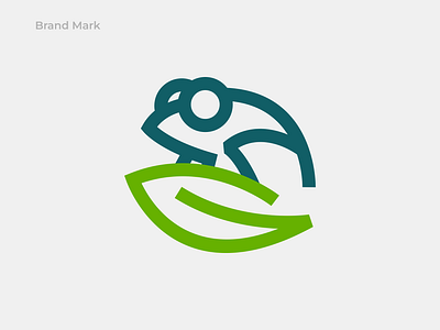 Frog logo concept brand branding design graphic illustration logo typography ui ux vector