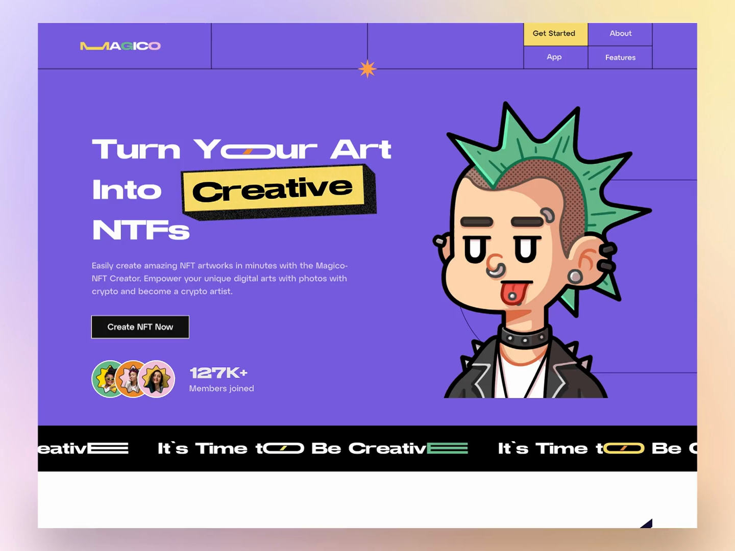 Magico NFT Creator by 300Mind UI/UX for 300Mind on Dribbble