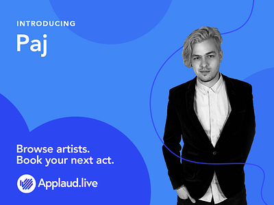 Applaud.live Act act artist booking platform brand branding colour transition creative design gig illustration introduction musician visual design website