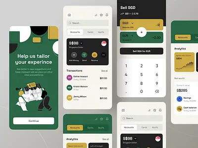 Fintech Mobile App banking app budget clean ui credit card finance financial fintech fintech app ios minimal mobile app money money transfer online banking transaction vaults