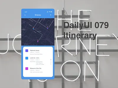 DailyUI079 - itinerary daily 100 challenge dailyui079 itinerary mobile app travel app trip planner