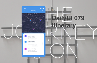 DailyUI079 - itinerary daily 100 challenge dailyui079 itinerary mobile app travel app trip planner
