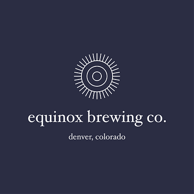 Equinox Brewing Co Primary Logo brand identity branding branding design design logo logo design vector