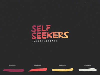 Self Seekers beat tape color palette brand branding color color palette guidelines hand drawn identity logo music music art texture type