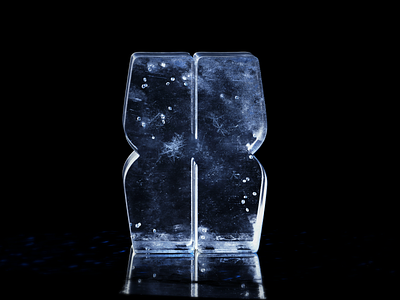 Letter X 36daysoftype 3d lettering 3d type 3d typography arnold render arnold renderer cinema 4d custom lettering custom type frost graphic design handlettering ice illustration letter x lettering lettering artist type type design typography