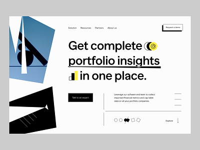 visual identity: web design finance fintech hero heropage portfolio web web design web page webdesign