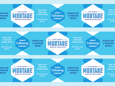 Montane Pallet Base Wrap beverage brick and mortar display point of sale print design