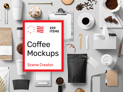 Coffee Mockups bag branding cafe coffee coffee bag coffee cup design download identity logo mockup mockups psd template typography