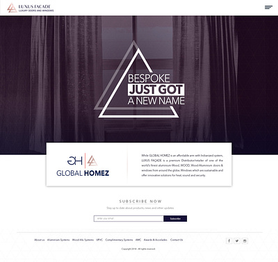 Luxus Facade Home page design ux website