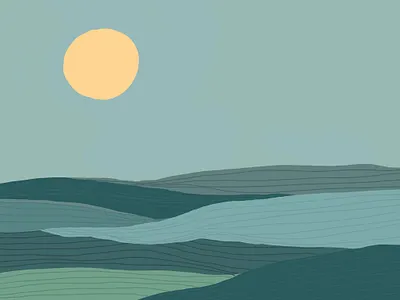 Daydreaming of the Ocean adobe fresco color palette illustration ocean