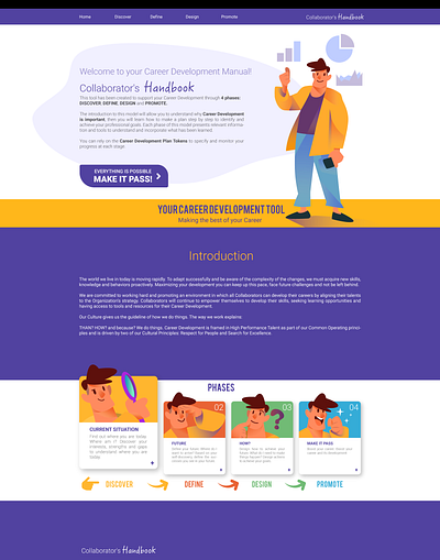 Collaborator's Handbook art branding design hr software illustration illustrator saas design saas website ui vector web