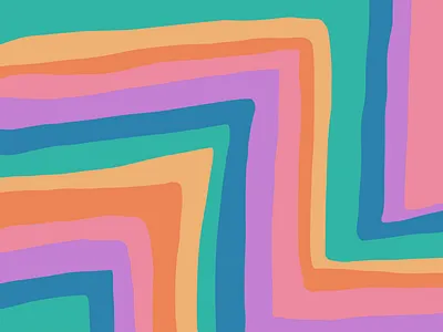 abstract retro rainbow 70s color palette rainbow