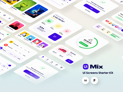 Ui Mix Ui Kit android dailui dashboard design ecommerce illustraion ios ios app iphone x minimal multipurpose sketch trendy ui design ui kit ux ux design vector