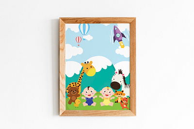Baby Vacation 1 character design vector