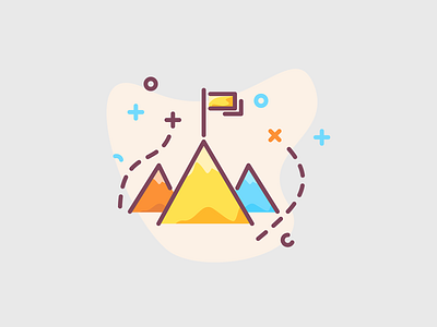 Mountains icon achieve achievement achievements goal illustration mount mountain mountains museum reach reach goal