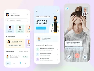 Medical service - Mobile App app app design doctor healthcare healthcare app medical medical app medicine mobile app mobile app design mobile design mobile ui