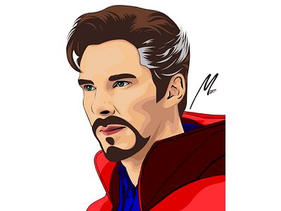 Dr. Strange Vexel Art 2d art art artist artwork design doctor strange fanart illustration marvel photoshop pixel vector vexel vexelart