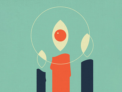 Be the light! art artprint bethelight candle conceptual curiouskurian editorial eye freelance illustrator illustration illustrator light