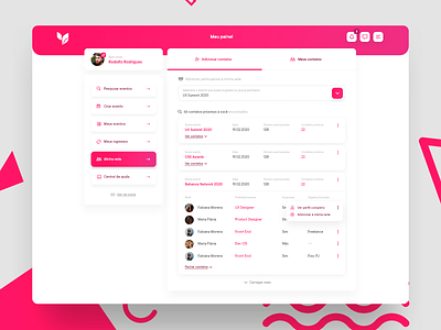 Online Event Platform Proposal brasil brazil clean design clean ui dashboad event event app interface design platform product design profile page ui ui design ux design web design