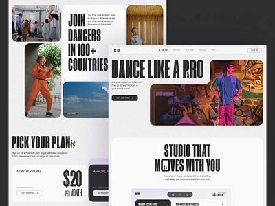 Dance Classes Website Design branding choreography dance dance classes dancer design digital marketing education graphic design interface ui user experience ux web web design web layout web marketing web pages website