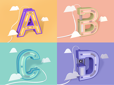 C4D-Icons c4d color hello illustration ui vector