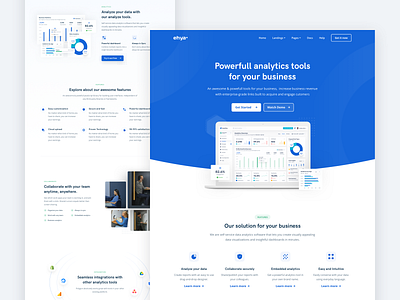 Ehya Landing Page Template app dashboard homepage icon illustration interface landing page marketing marketing site marketing website design saas platform saas website template theme web app web design