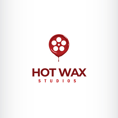 Wax movie logo branding cinema design film hotwax icon illustration logo movie red theater vector wax