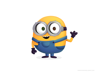 Minion cartoon character children cute fanart illustration kidlitart kids mexico minions movies procreate